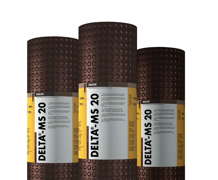 DELTA® MS 20 20mm cavity membrane for floors and walls Delta Membrane Systems ESI Building DELTA® MS 20 20mm cavity membrane for floors and walls Delta Membrane Systems ESI Building