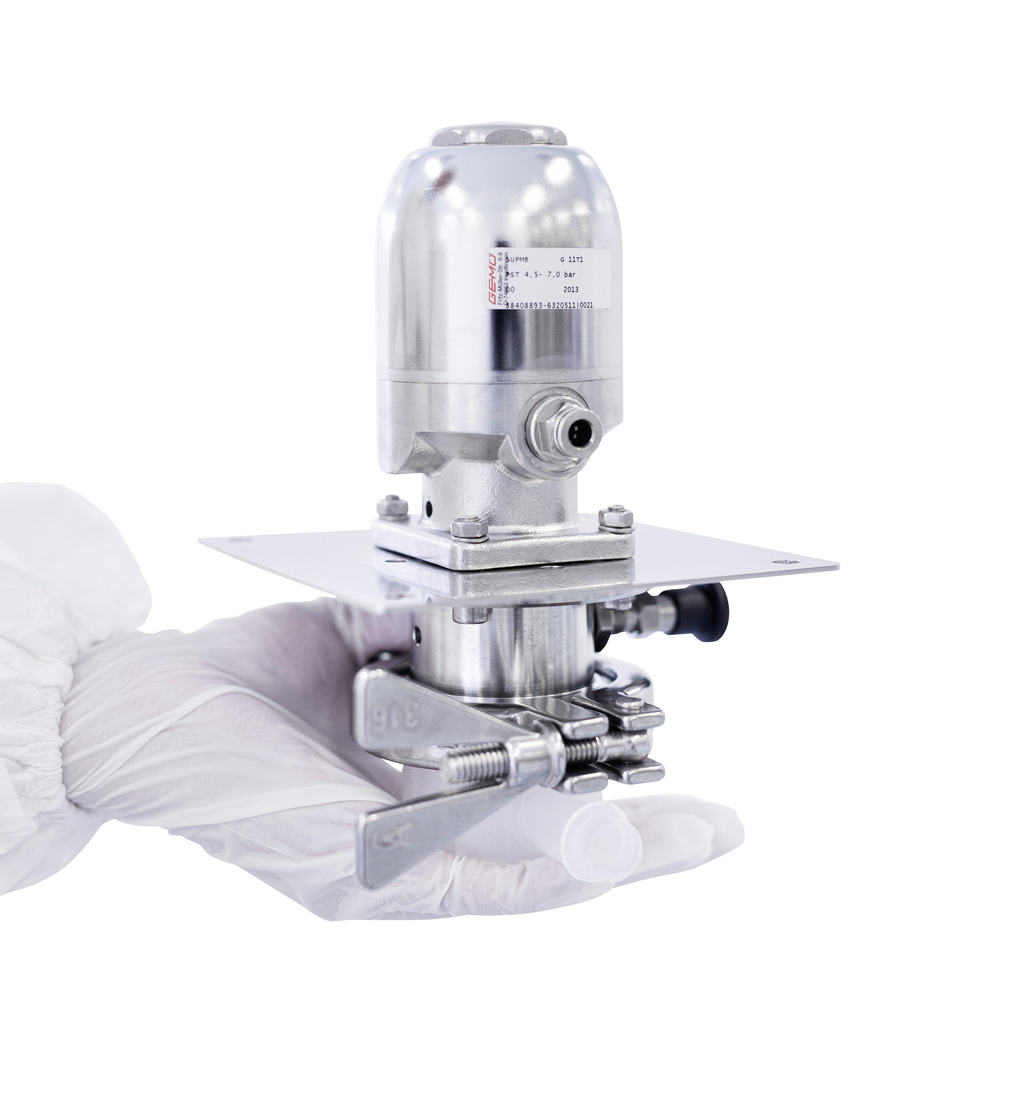 Singleuse diaphragm valves for pharmaceutical processes GEMÜ Valves ESI Enviropro