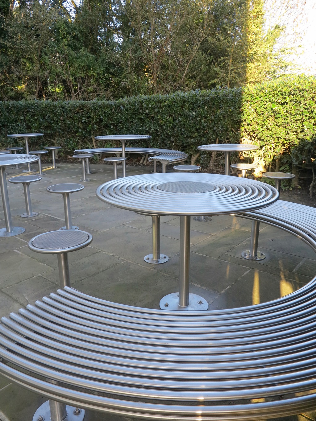 Bespoke street furniture at University of Nottingham Benchmark Design