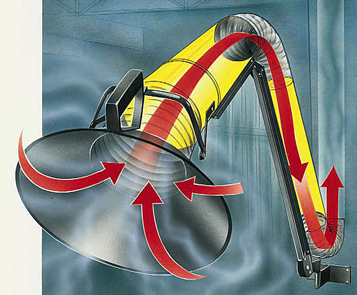 MultiSmart® Arm (MSA) extraction arm Plymovent ESI Building Services