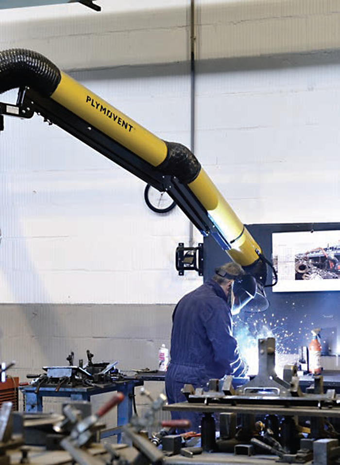 MultiSmart® Arm (MSA) extraction arm Plymovent ESI Building Services