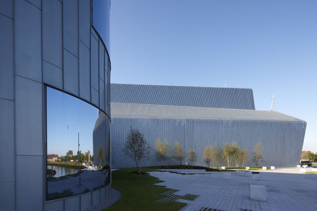 Zinc cladding Zaha Hadid's Riverside Museum, Glasgow RHEINZINK