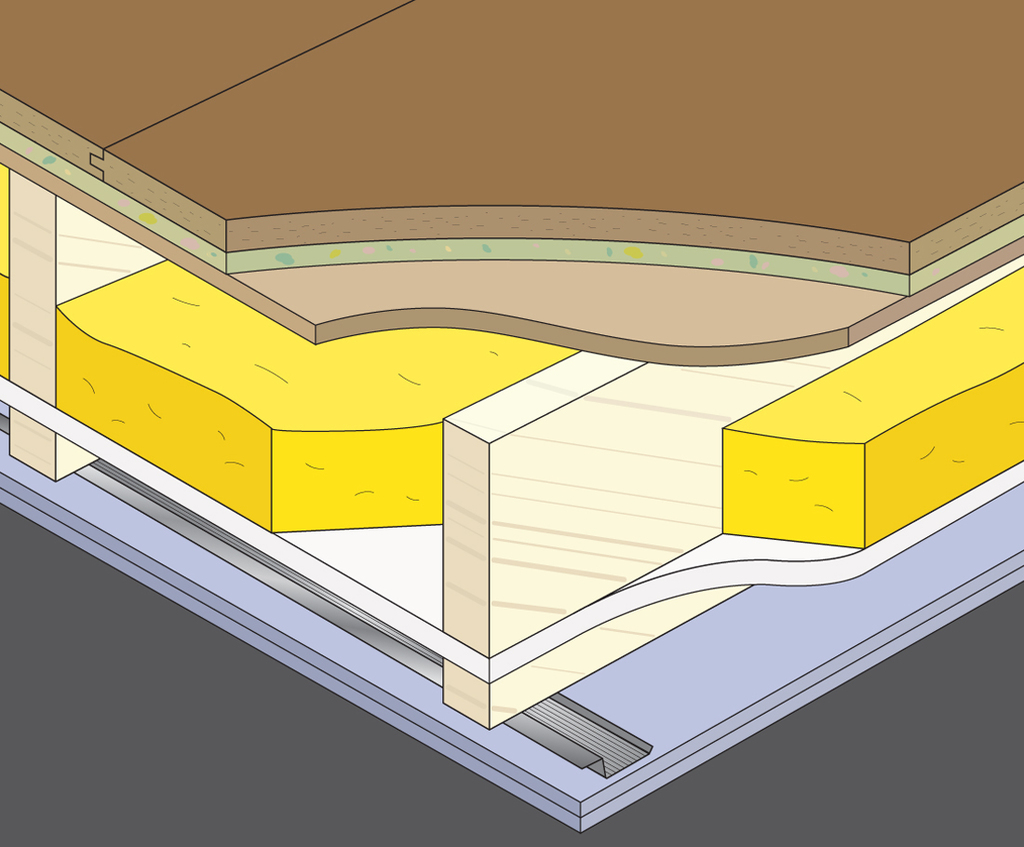 Floorsorba27™ acoustic flooring boards Soundsorba® ESI Building Design