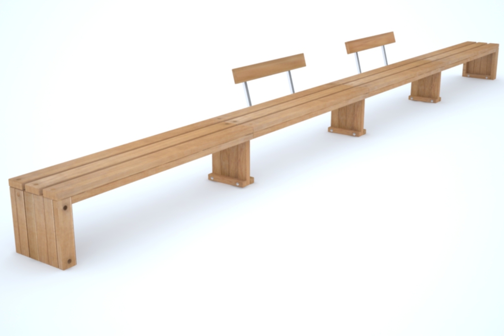 Rochford timber curved benches Street Design ESI External Works