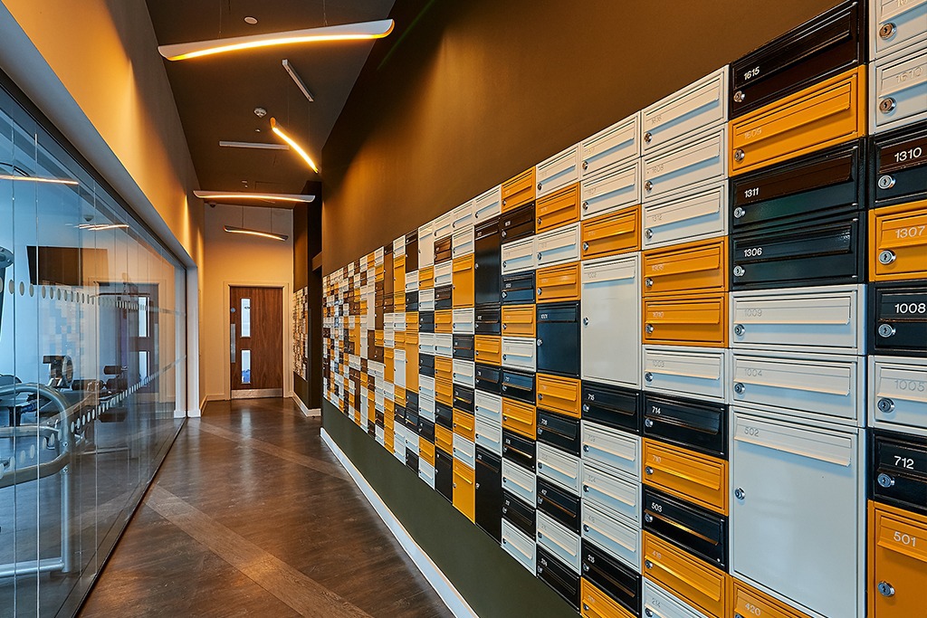 Steel 2 front entry/retrieval mailboxes The Safety Letterbox Company