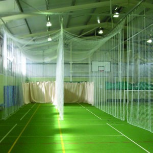 Bespoke indoor cricket practice nets | Tildenet | ESI External Works