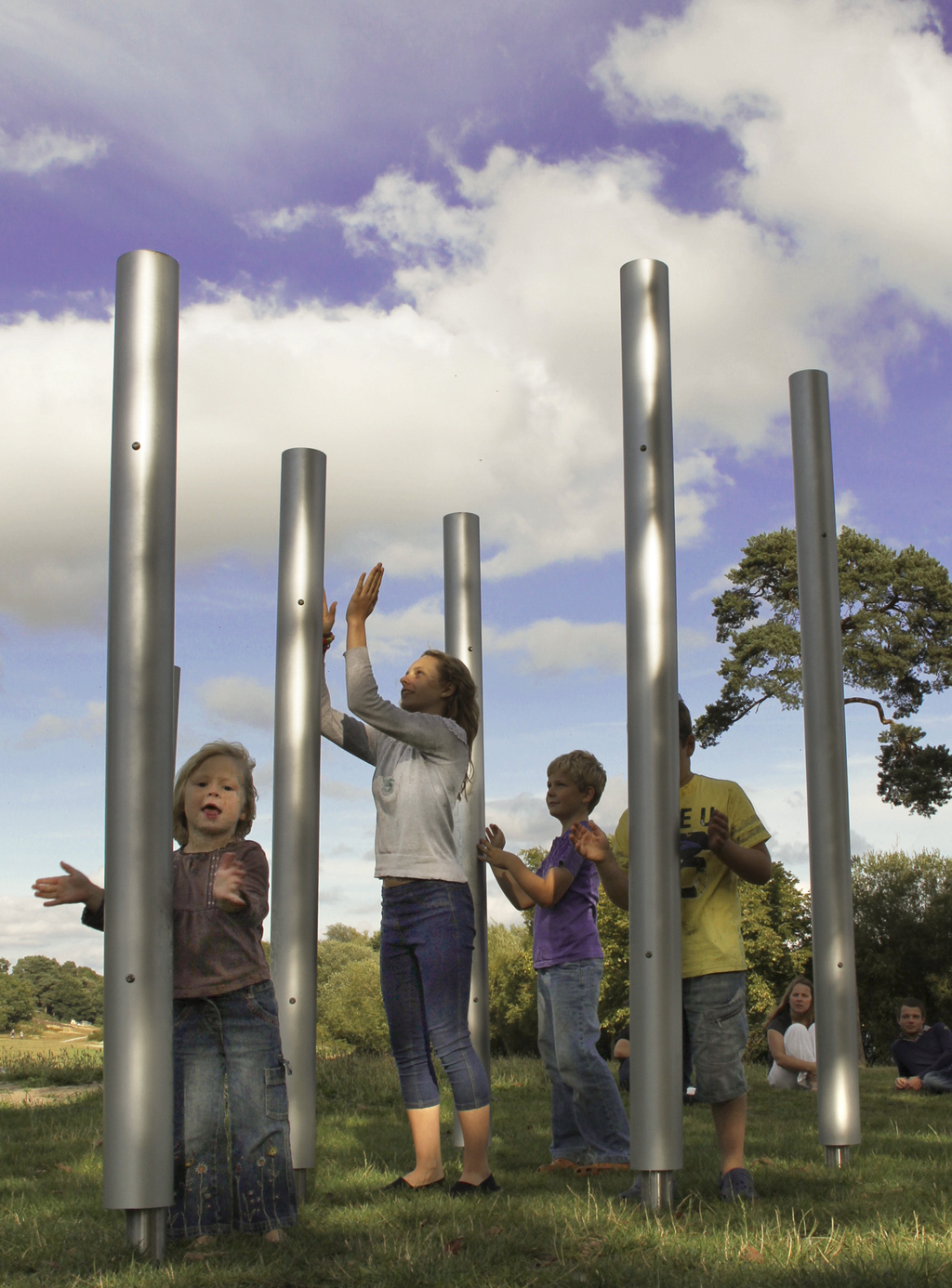 Emperor Chimes tall outdoor chimes Percussion Play ESI External Works