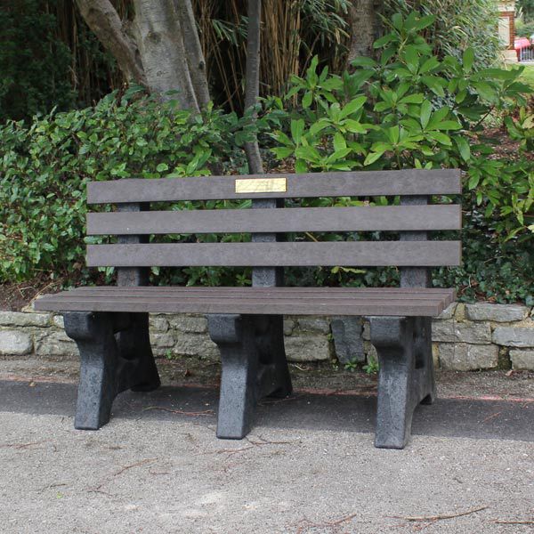 100 Recycled Plastic Park Bench With Back NBB Recycled Furniture   684013 1569325474329 PF 