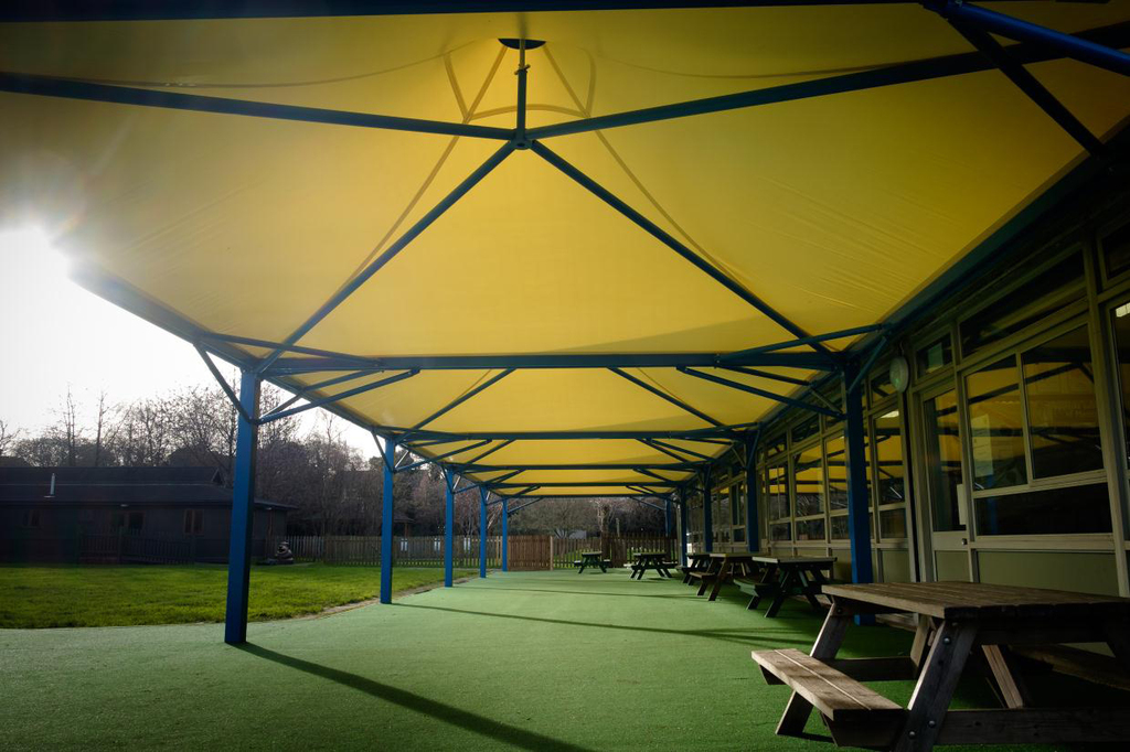 Multiuse playground canopies for primary school Zenith Canopy