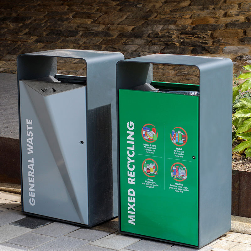 Litter and recycling bins University of Sheffield Artform Urban