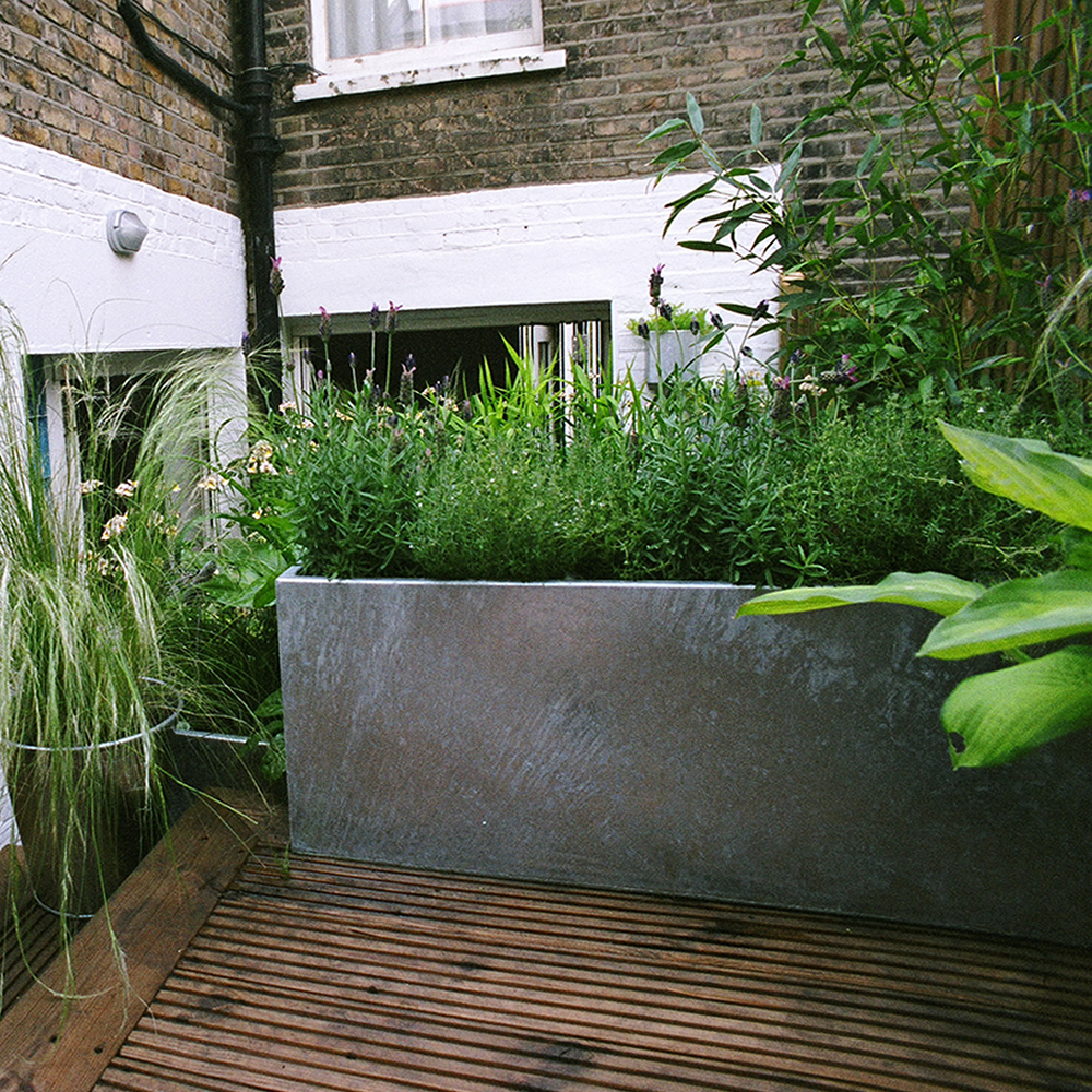 Bespoke Galvanised Steel Planters Outdoor Design Esi External Works