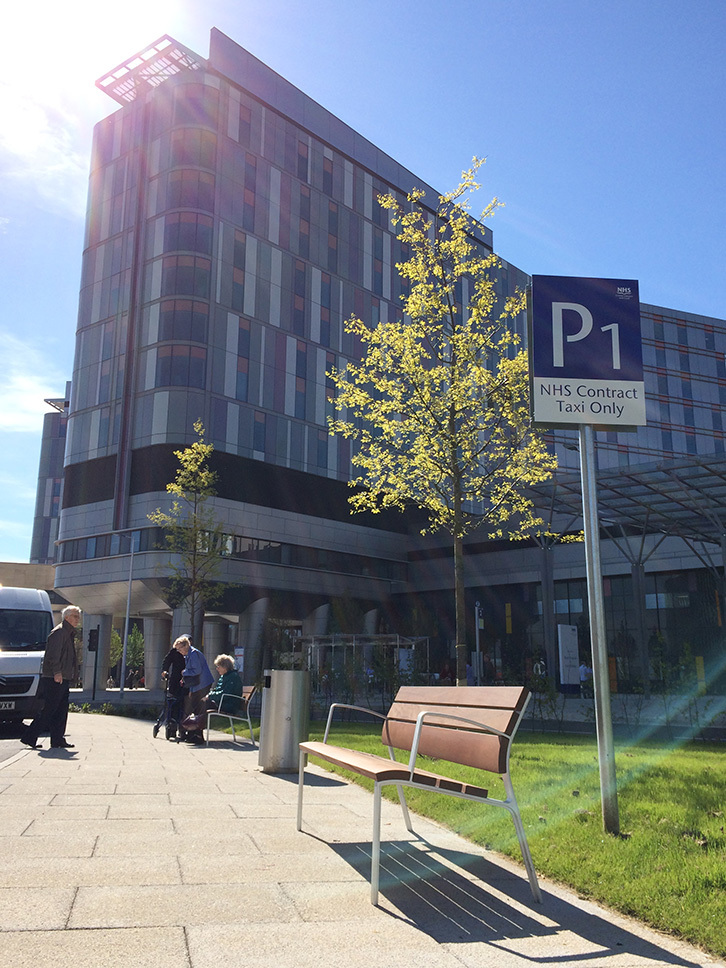 External seating for Queen Elizabeth Hospital, Glasgow All Urban
