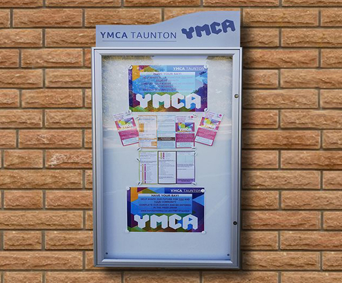 Classic 58 wall mounted outdoor noticeboard Notice Board Company