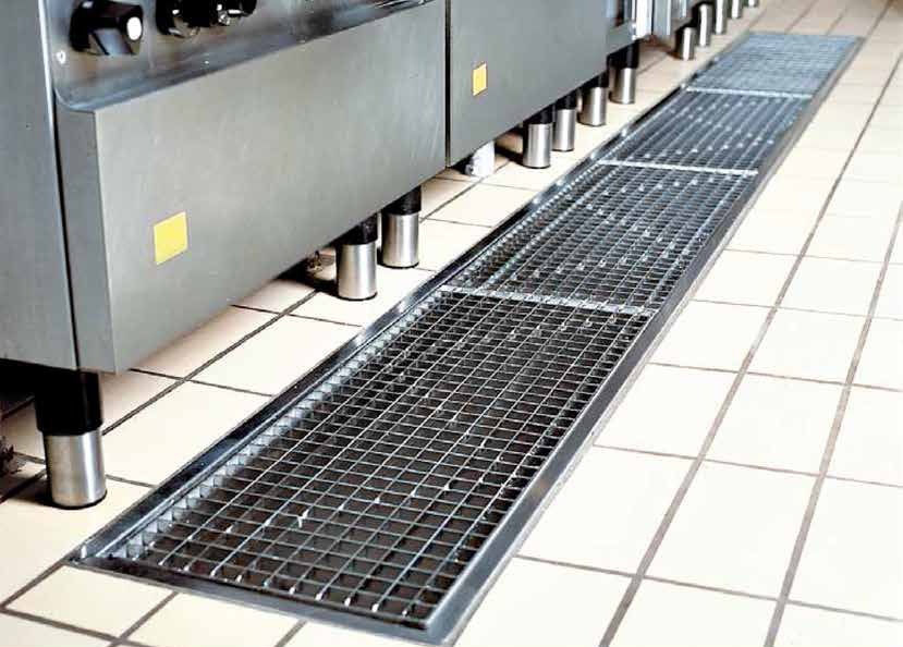 Stainless steel box drains Lang+Fulton ESI Building Services