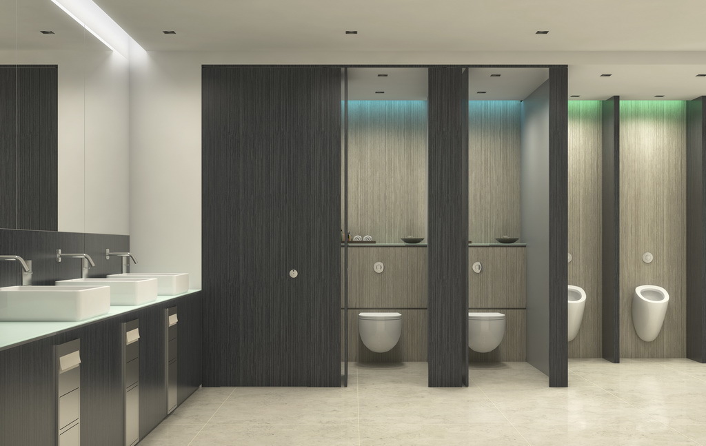 Cubicle and washroom high pressure laminate solutions Polyrey UK