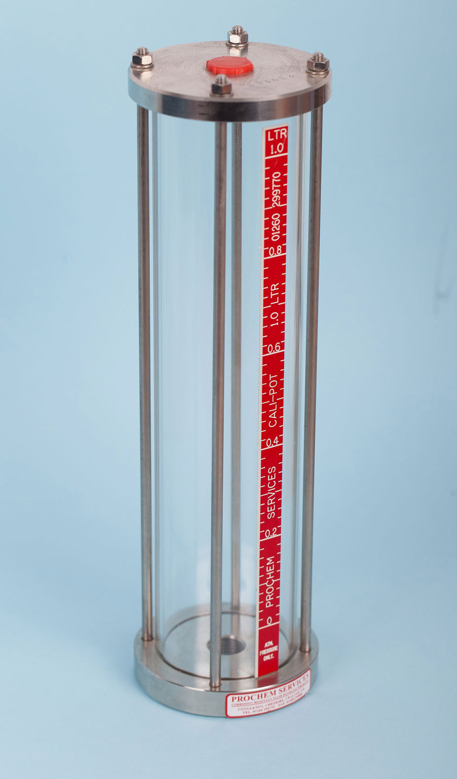 Calipot series calibration vessels for dosing pumps Prochem Services
