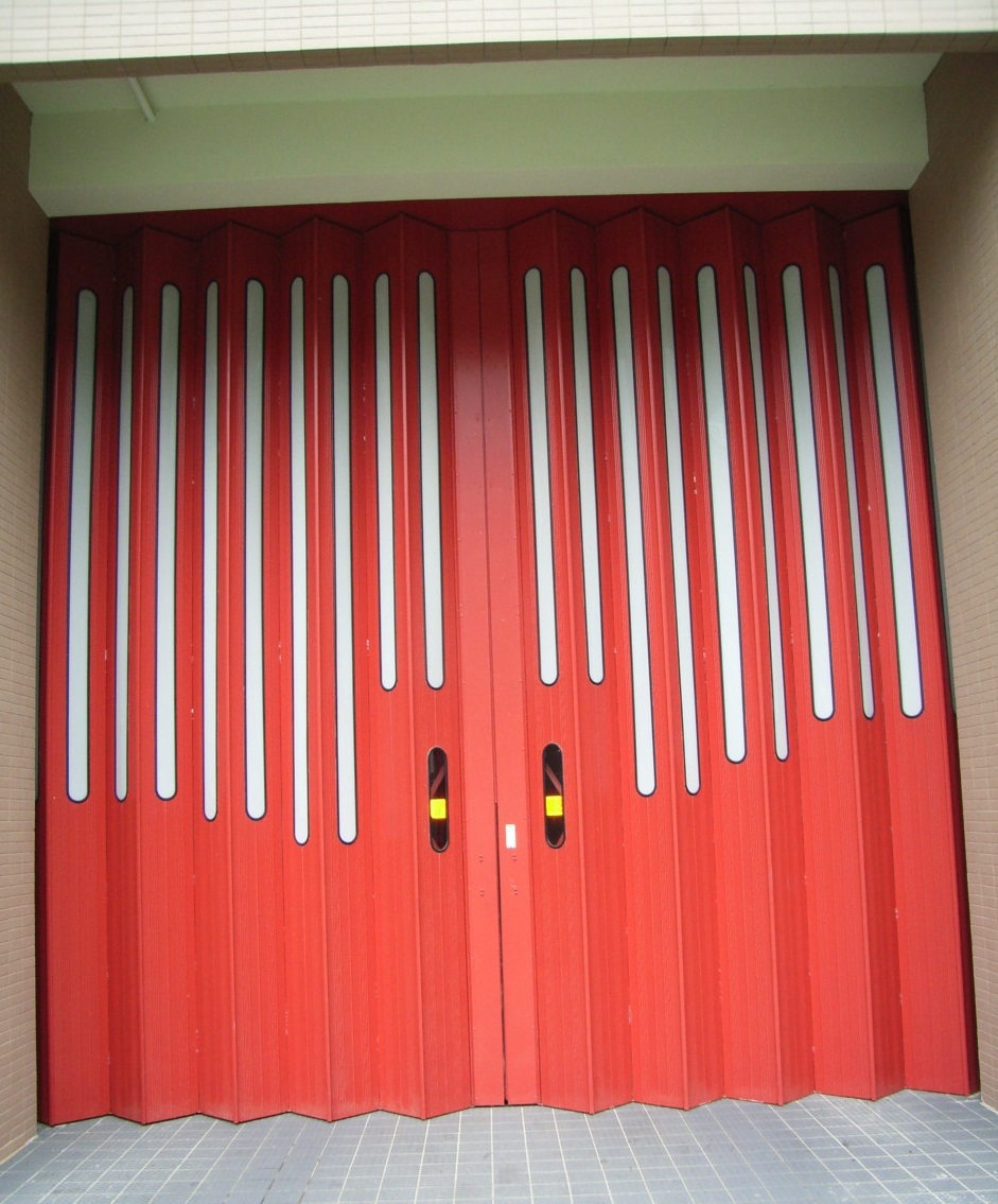 Superior industrial folding shutter doors Bolton Gate Company ESI Building Design