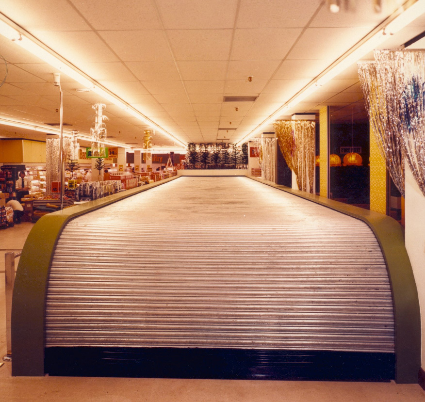 Horizontal roller shutter Bolton Gate Company ESI Building Design