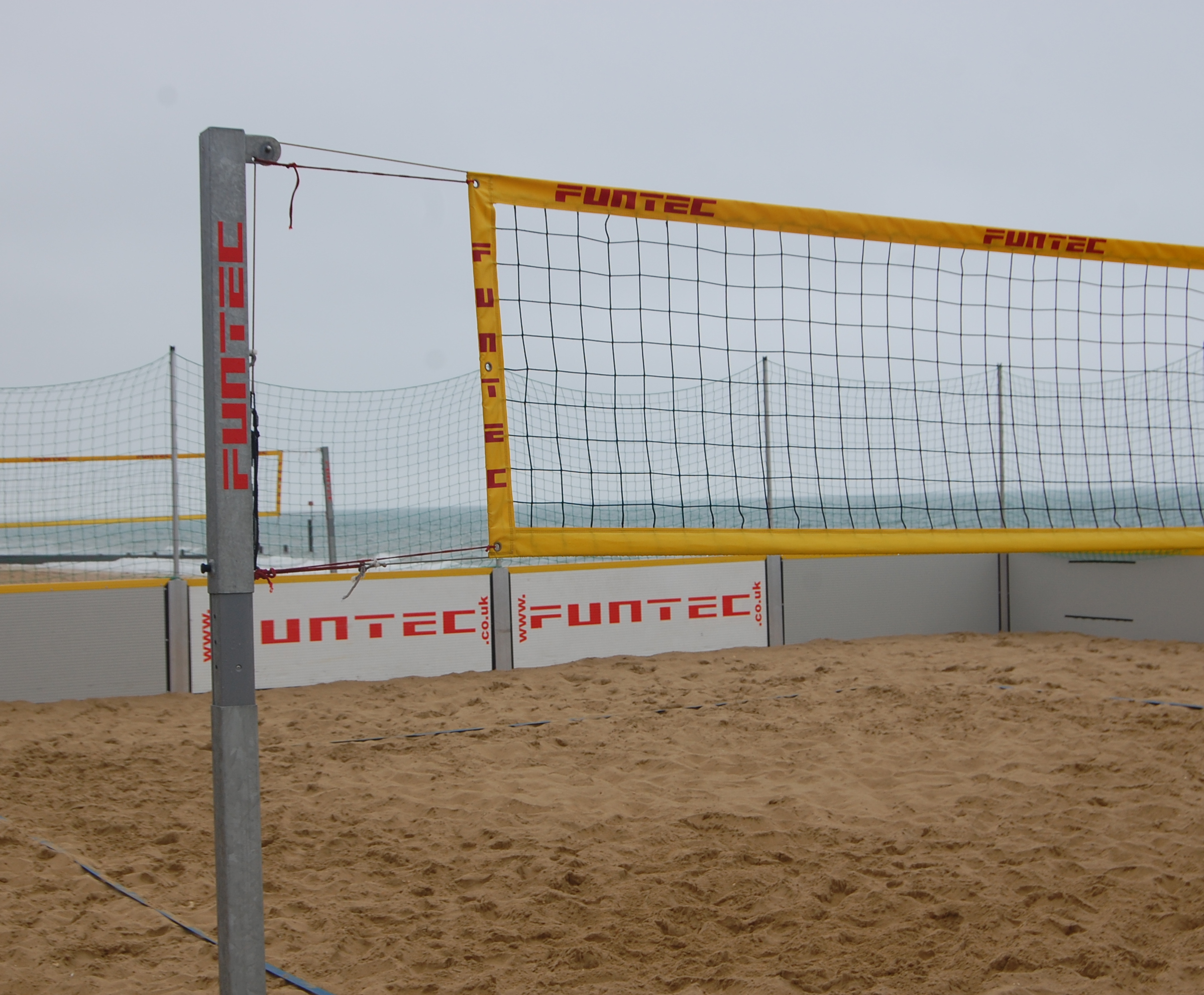 Funtec permanent beach volleyball court, Bournemouth | Active Leisure Contracts | ESI External Works