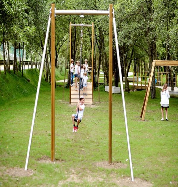 Natura Single Seat Zip Line | Jupiter Play | ESI External Works