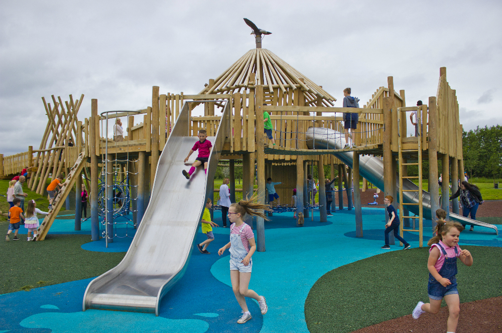 Crannog inclusive play area - Drumpellier Country Park | Jupiter Play ...