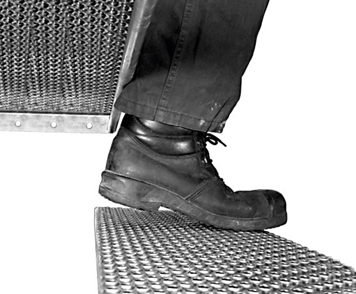 Type O2 Achil perforated stair treads Elefant Gratings ESI Building Design