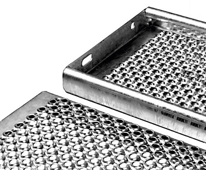 Type O2 Achil perforated stair treads Elefant Gratings ESI Building Design
