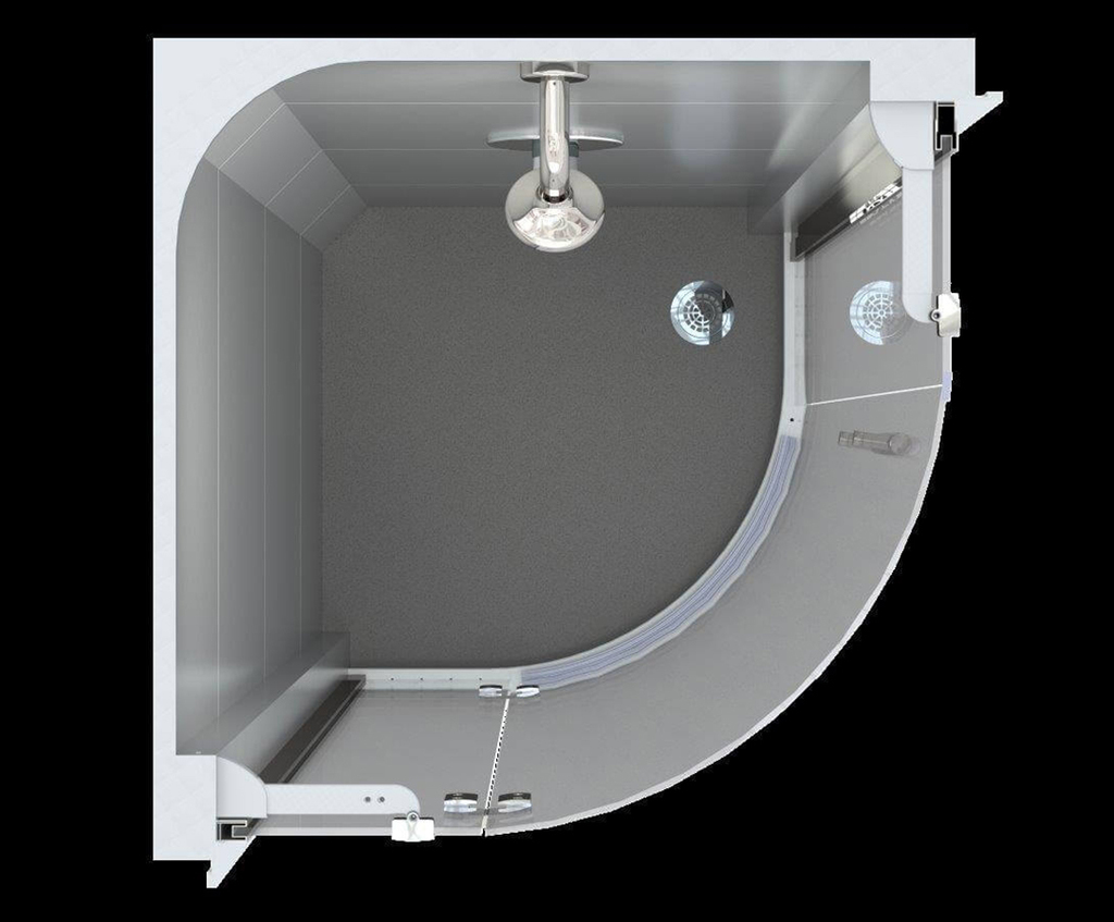 Quadrant sectional shower cubicle Taplanes ESI Interior Design