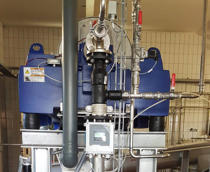 Decanter centrifuge for sewage treatment plant, Germany MSE Hiller