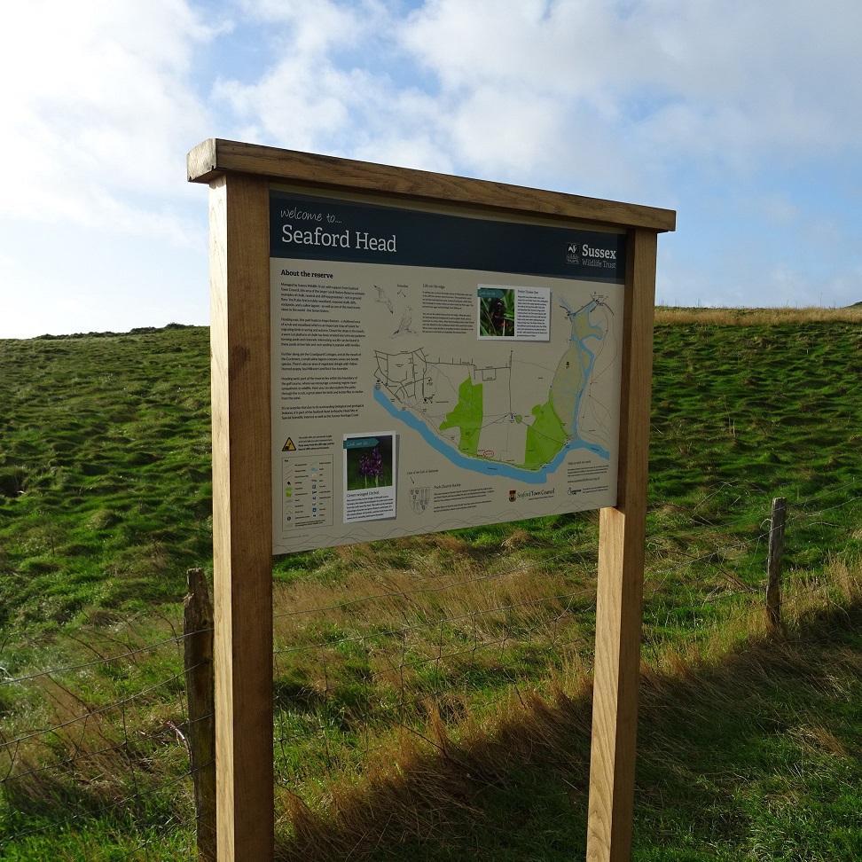 Visitor signage for Seaford Head Nature Reserve | Fitzpatrick Woolmer ...