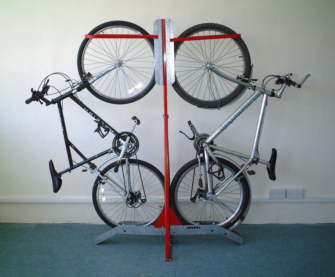 upright bike storage