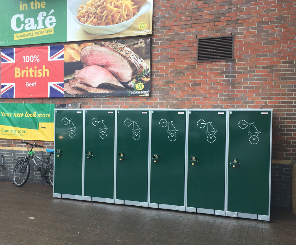 BikeAway heavyduty bicycle locker BikeAway ESI External Works