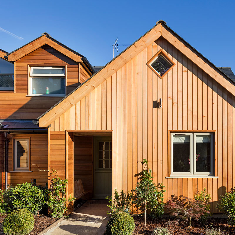 Prestige Vertical Grain Western Red Cedar cladding Silva Timber ESI