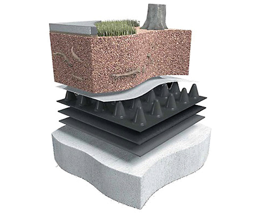 Deckdrain drainage layer ABG Geosynthetics ESI