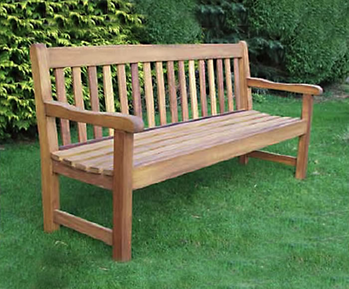 Poplar iroko bench | Branson Leisure | ESI External Works