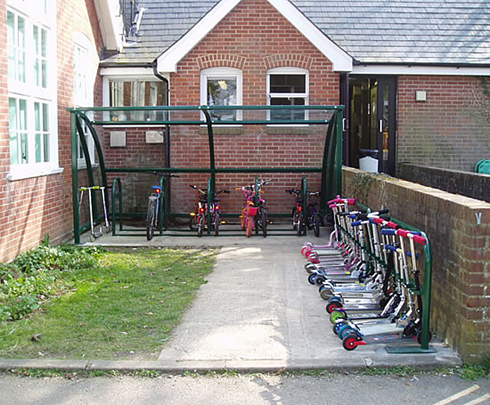 Solent bicycle shelter and compound CycleWorks ESI External Works