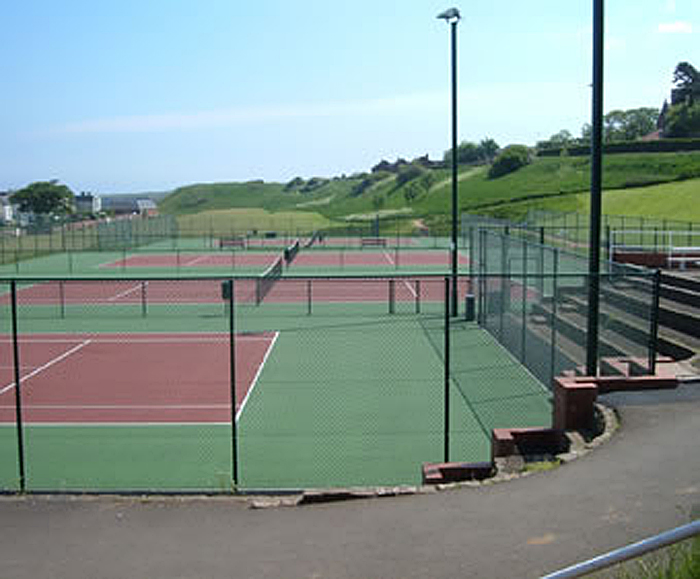 Tennis courts Dalziel Park Motherwell Hunter Construction (Aberdeen