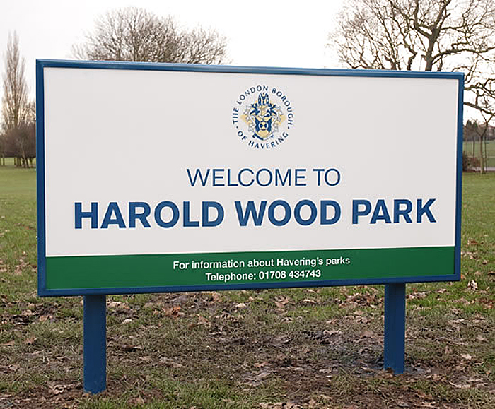 Park entrance signs Shelley Signs ESI External Works