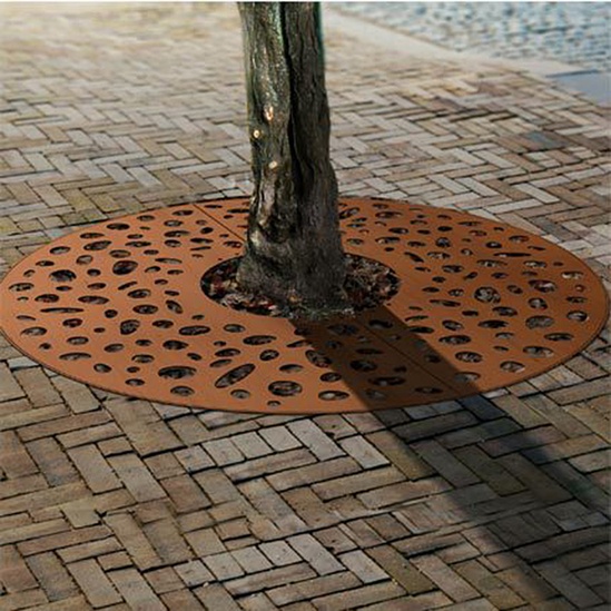 Corten Tree Grids - Round | Streetlife | ESI External Works