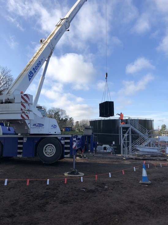 Removal and installation of plastic filter bed media Bagnall Filter