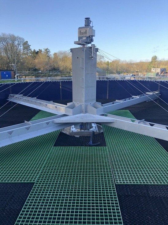 Removal and installation of plastic filter bed media Bagnall Filter