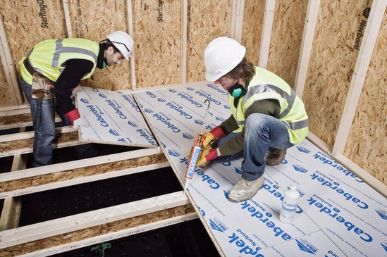CaberDek flooring panels for high quality homes