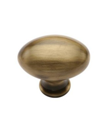 oval antique door brass cupboard knob distressed