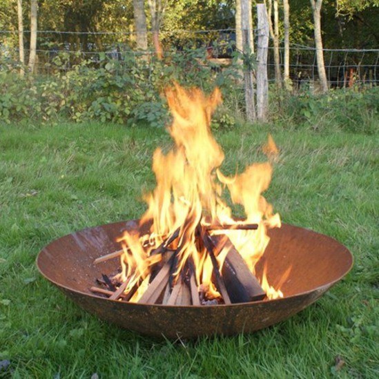 Corten Steel fire pit burner