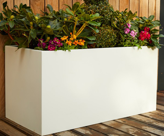 Buxus Planter Fibreglass / Troughs / Boxes / Cylinders | Round Wood of ...