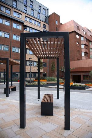 Street Furniture For Student Accommodation Courtyard 