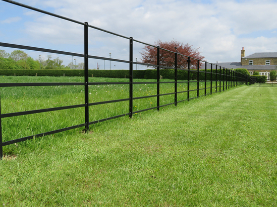 Traditional-style 5-bar estate and parkland fencing | Paddock Fencing ...