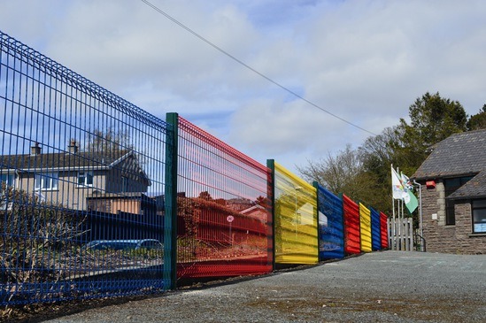 Rotop™ fencing is available in RAL colours
