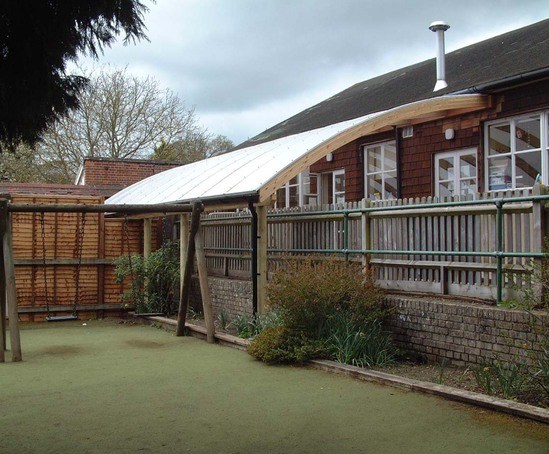 Bespoke Canopy Shelter, Frensham Heights, Surrey | Setter Shelters ...