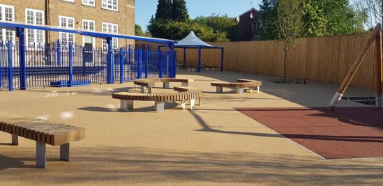 Resin bound porous surfacing for school's communal area | Addagrip ...